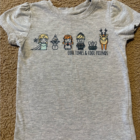 TODDER FROZEN TEE (2 PIECE) MATCHING STRETCHY SHORTS SIZES 4T - Picture 2 of 7